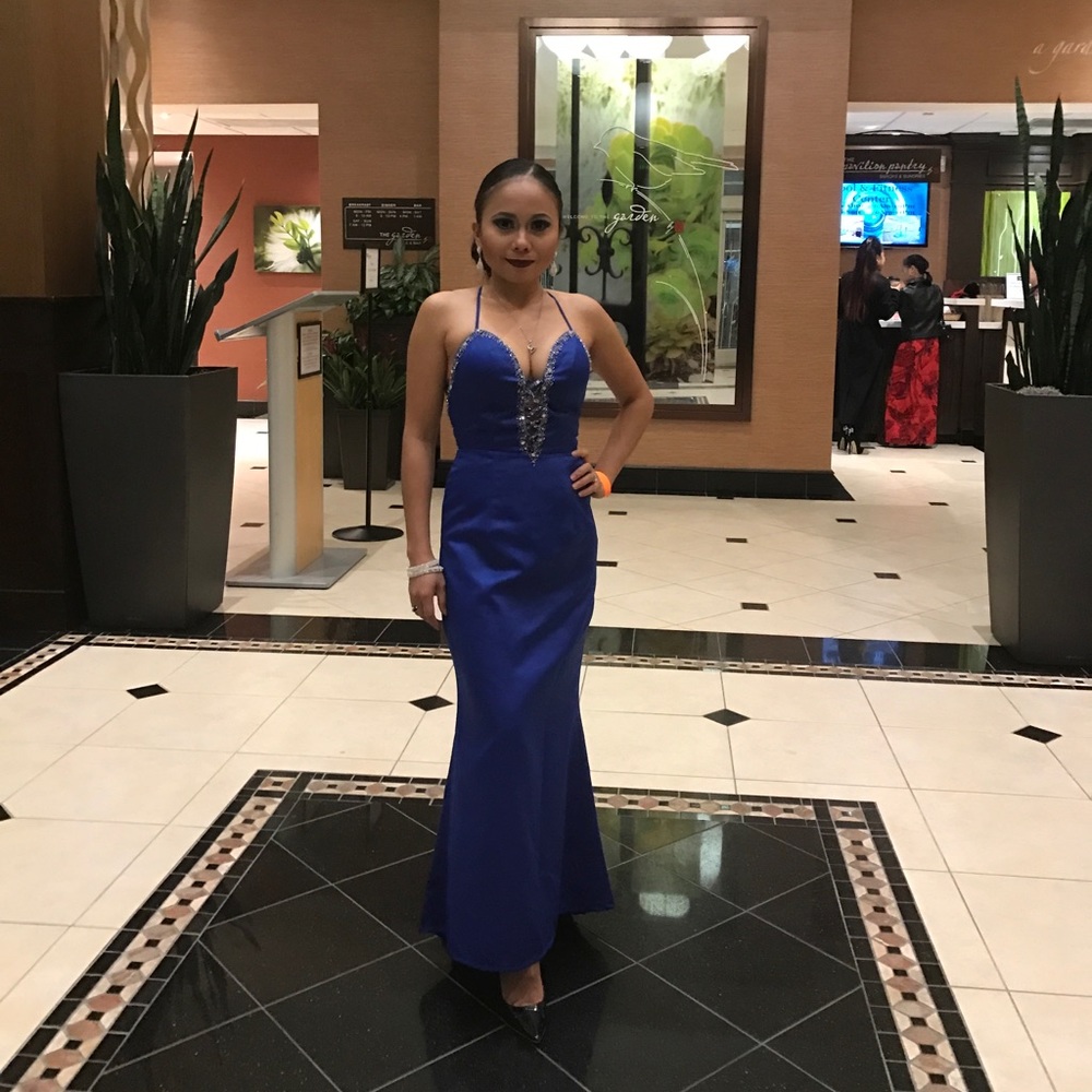 Royal blue dress